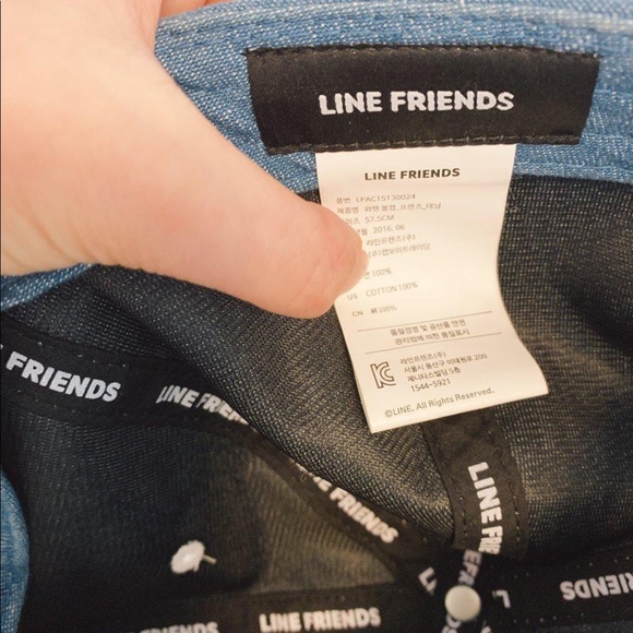 Line friends Denim Cap - Picture 3 of 5
